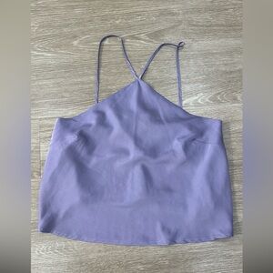 Purple halter-ish top